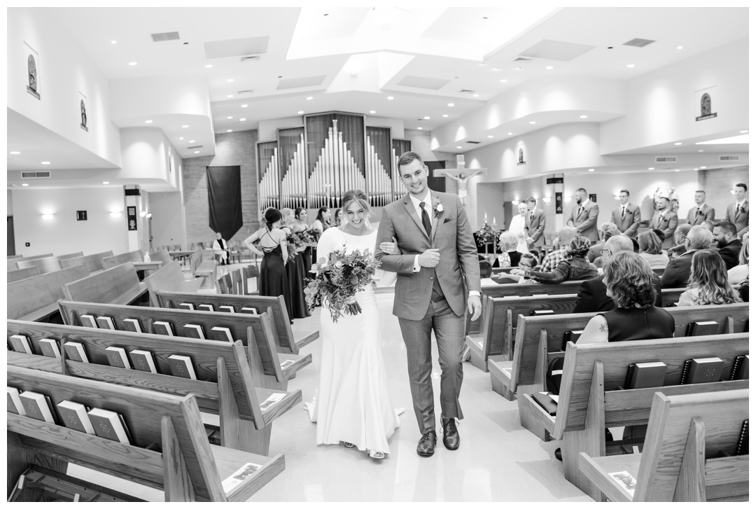 Wedding Photos at St Kilian Catholic Church in Wisconsin