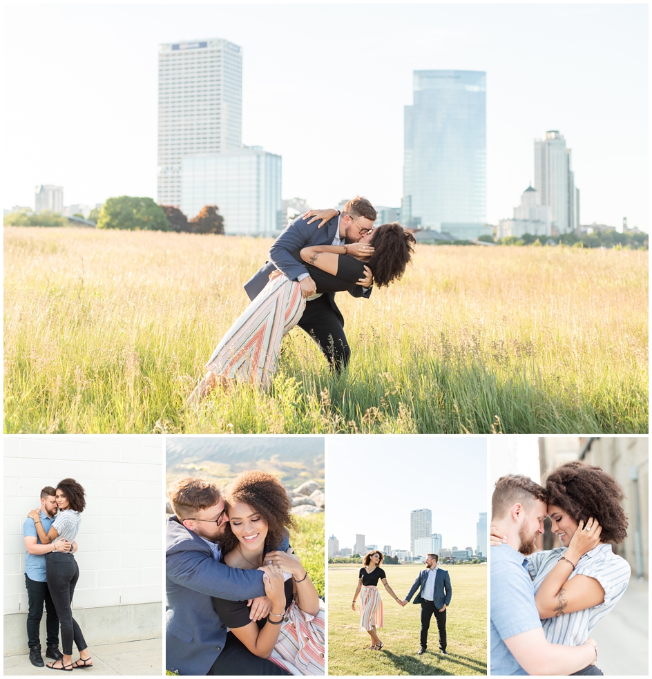 Lakeshore State Park Engagement in Downtown Milwaukee