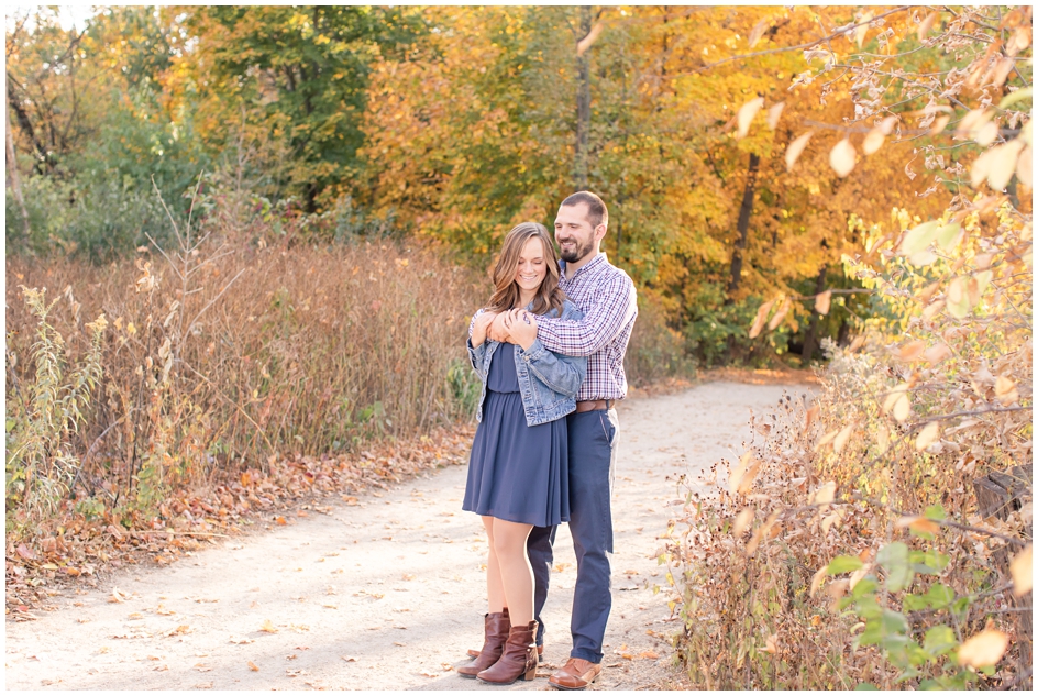 Colorful Fall Engagement at Picnic Point