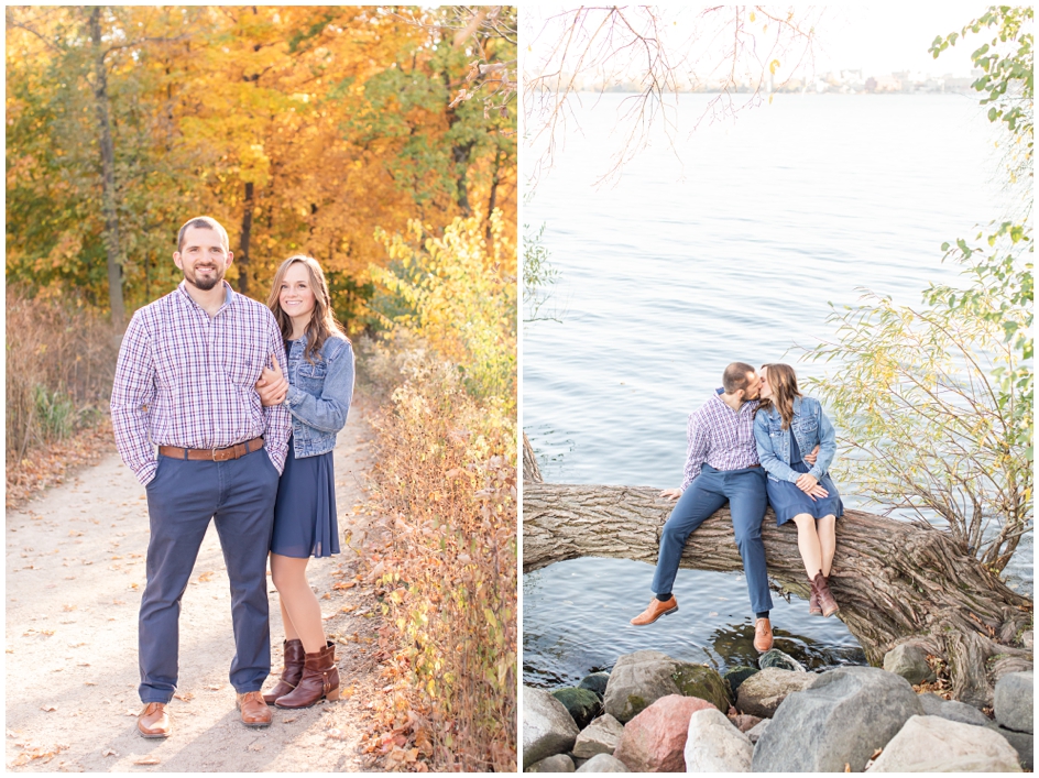 Colorful Fall Engagement at Picnic Point
