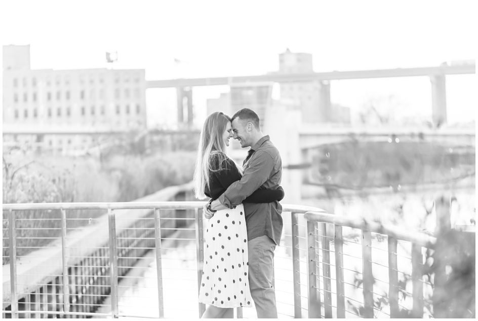 Industrial Walkers Point Engagement Photos